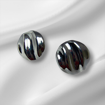 Round Silver Studs