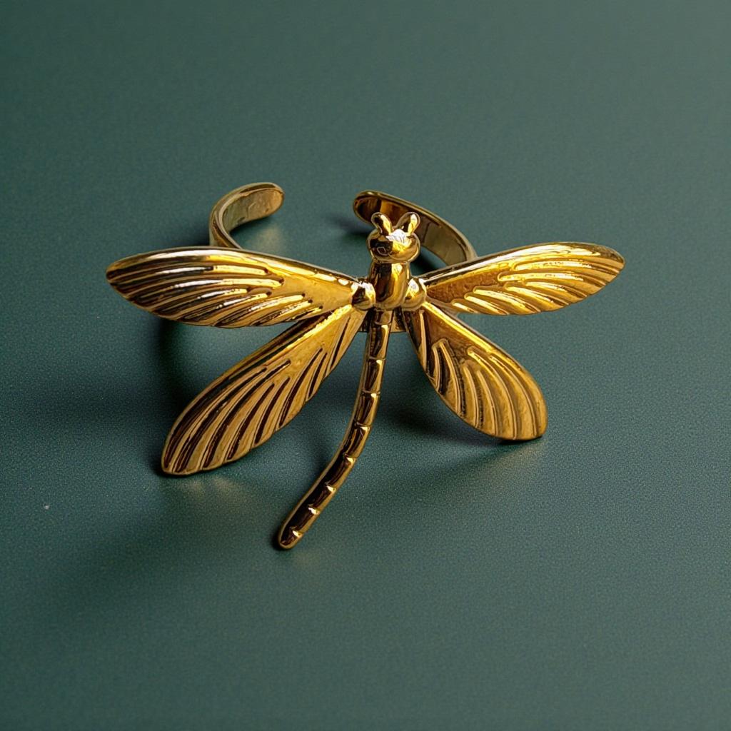 Adjustable Dragonfly Ring