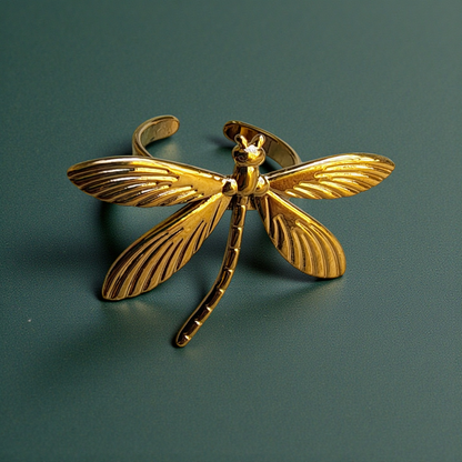Adjustable Dragonfly Ring