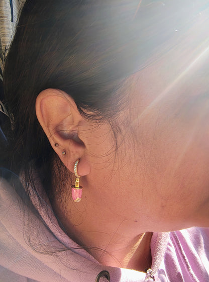 Strawberry Icecream Earrings