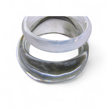 Transparent Bangle stack