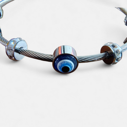 Silver Protection Bangle