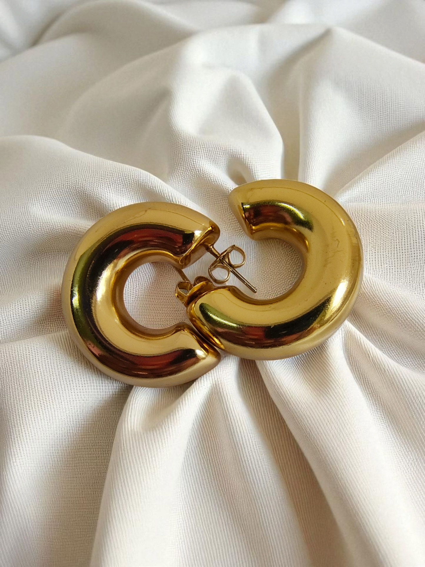 18K Gold Plated Alia Hoops