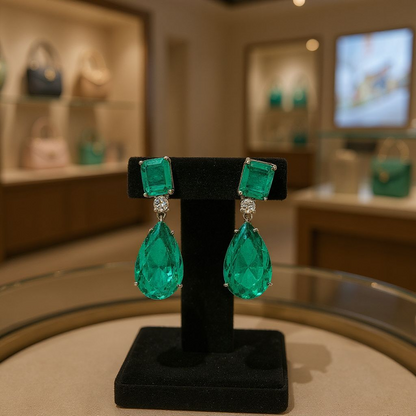 Emerald Danglers