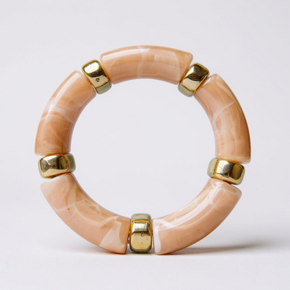 Adjustable Resin Bangles Stack- Set of 3