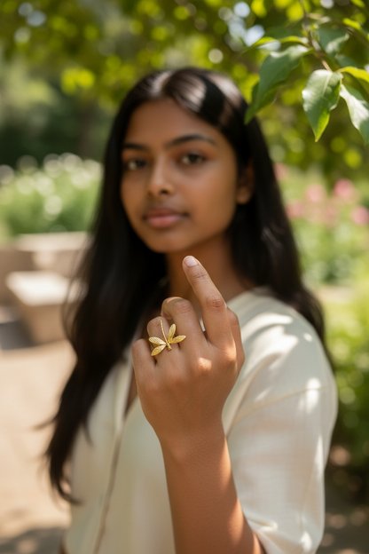 Adjustable Dragonfly Ring