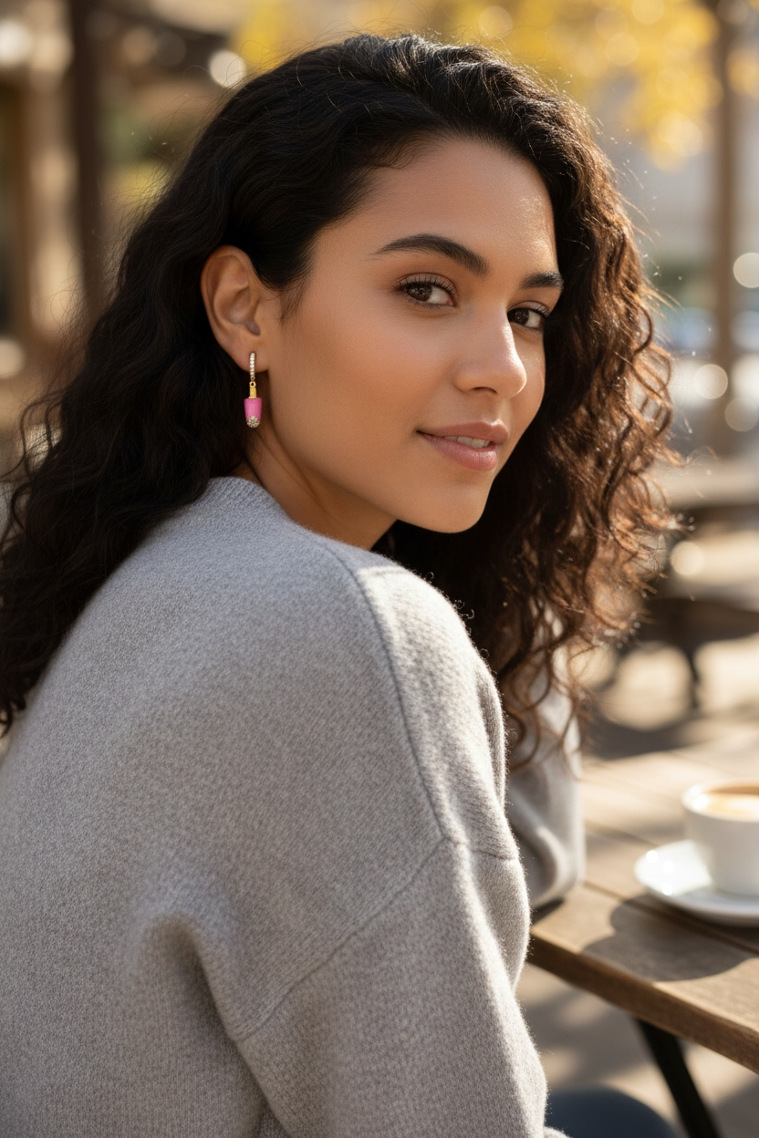 Strawberry Icecream Earrings
