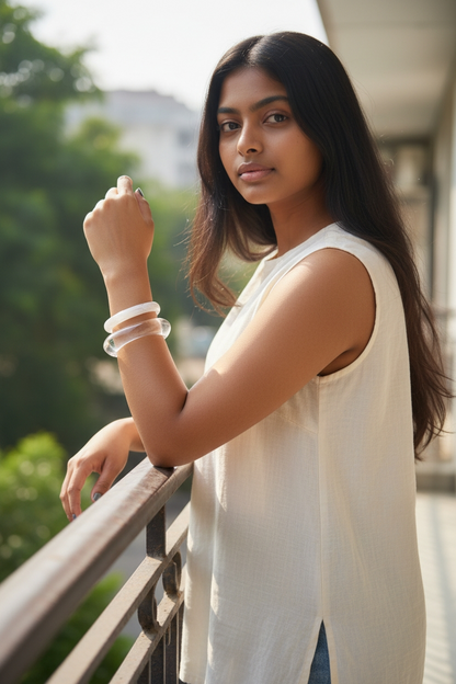 Transparent Bangle stack