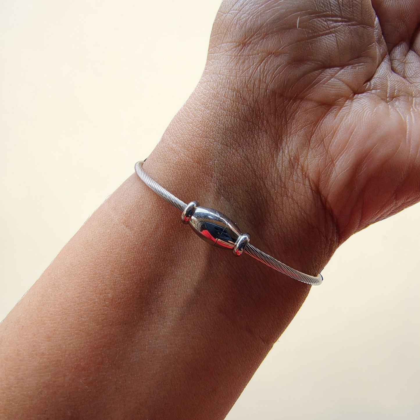 Silver Protection Bangle