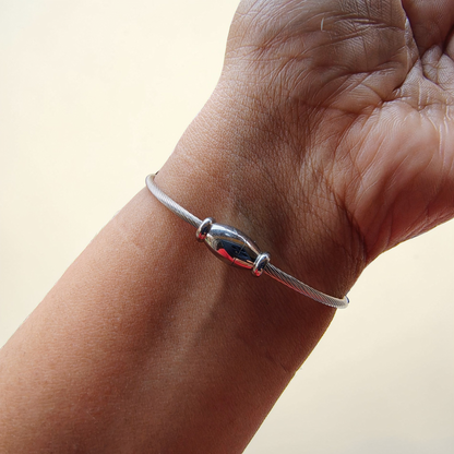 Silver Protection Bangle