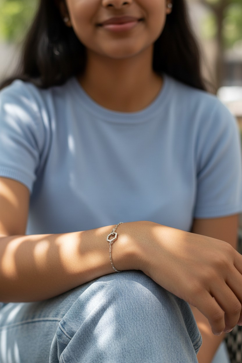 92.5 Sterling Silver Forever Connection Bracelet