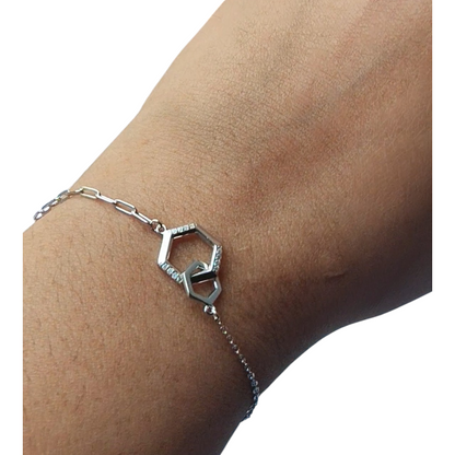 92.5 Sterling Silver Forever Connection Bracelet