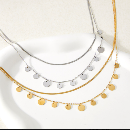 Moonlight Cascade Chain- Gold and Silver