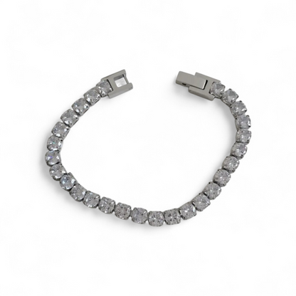 Triple Luxe Bracelet Stack-Silver