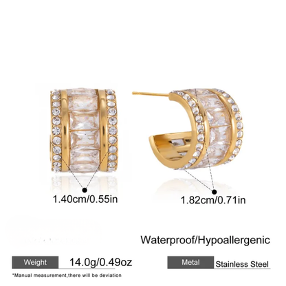 Akash Deep Huggie Hoop Earrings