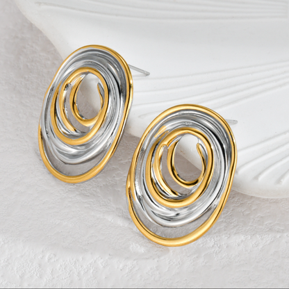 Mixed Metal Earrings