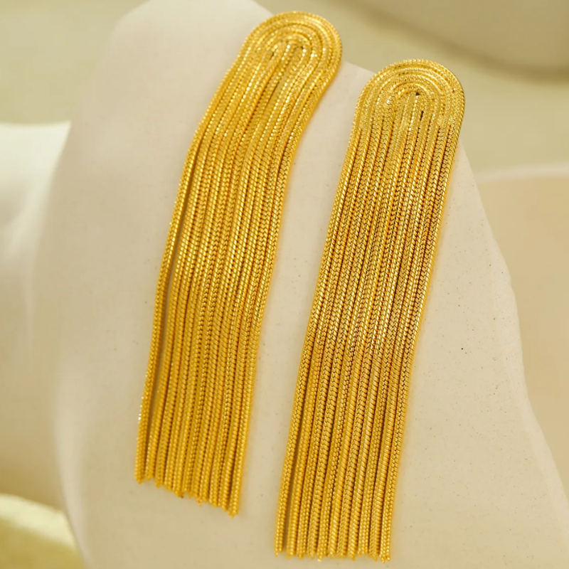 Golden Cascade Earrings