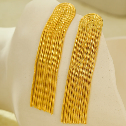 Golden Cascade Earrings