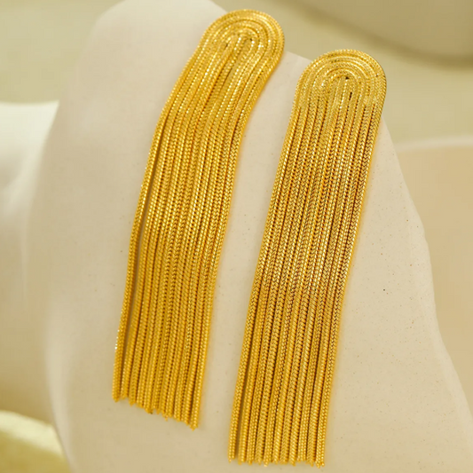 Golden Cascade Earrings