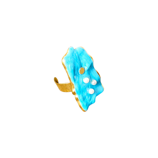 Ocean Doodle Ring