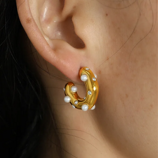 Pearl Hoops