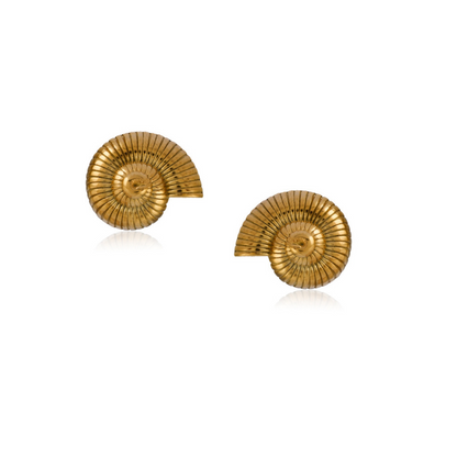 Golden Swirl Earring