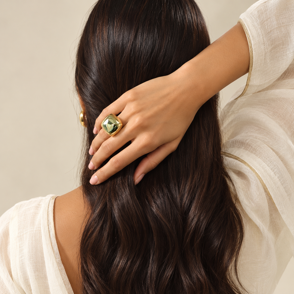 24K Plated Brass Structural Ring