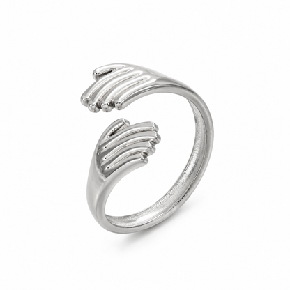 18K Plated Hug Ring - Gold & Silver